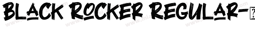 Black Rocker Regular字体转换
